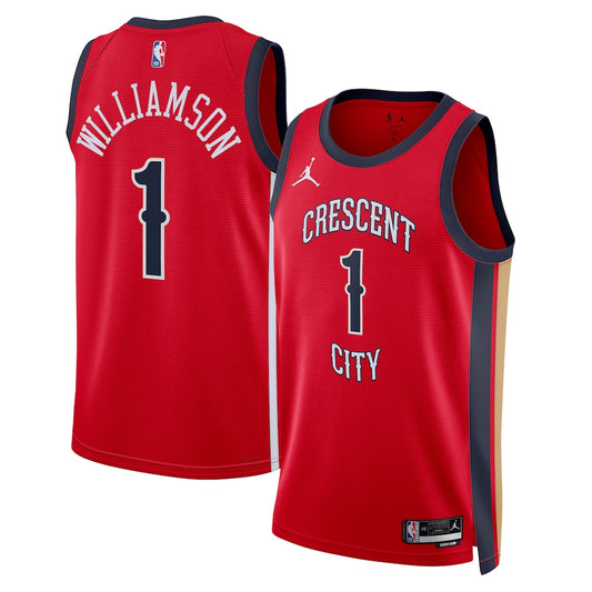 NOP Jordan Statement Edition Swingman Jersey - Red - Zion Williamson - Unisex RTJ Basketball 466