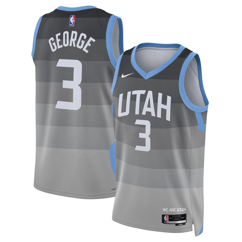 UTA 2025/26 City Edition Swingman Jersey - Gray - Keyonte George - Unisex RTJ Basketball 318