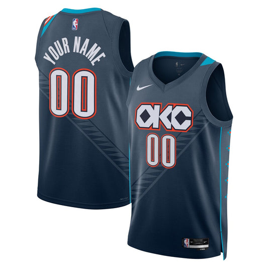 OKC 2025/26 City Edition Swingman Jersey - Custom - Unisex RTJ Basketball 381