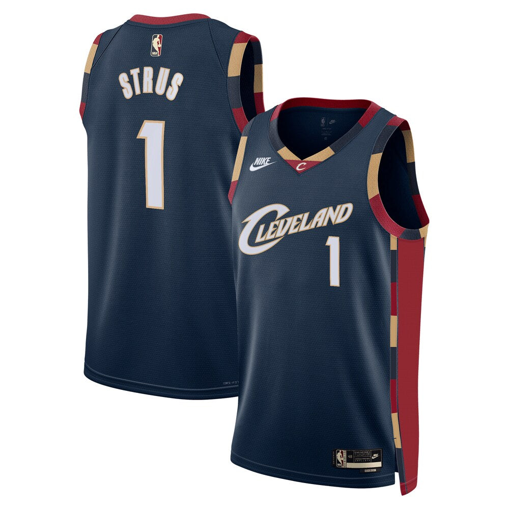 Cleveland Cavaliers Classic Edition Jersey Navy Max Strus Unisex stitched basketball jersey for game day fanwear