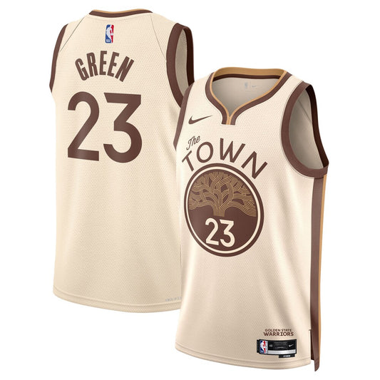 GSW 2025/26 City Edition Swingman Jersey - Tan - Draymond Green - Unisex RTJ Basketball 335