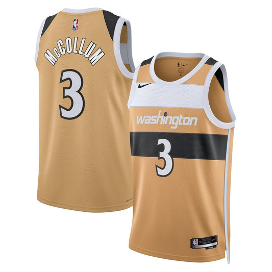 WAS 2025/26 City Edition Swingman Jersey - Tan - CJ McCollum - Unisex RTJ Basketball 319