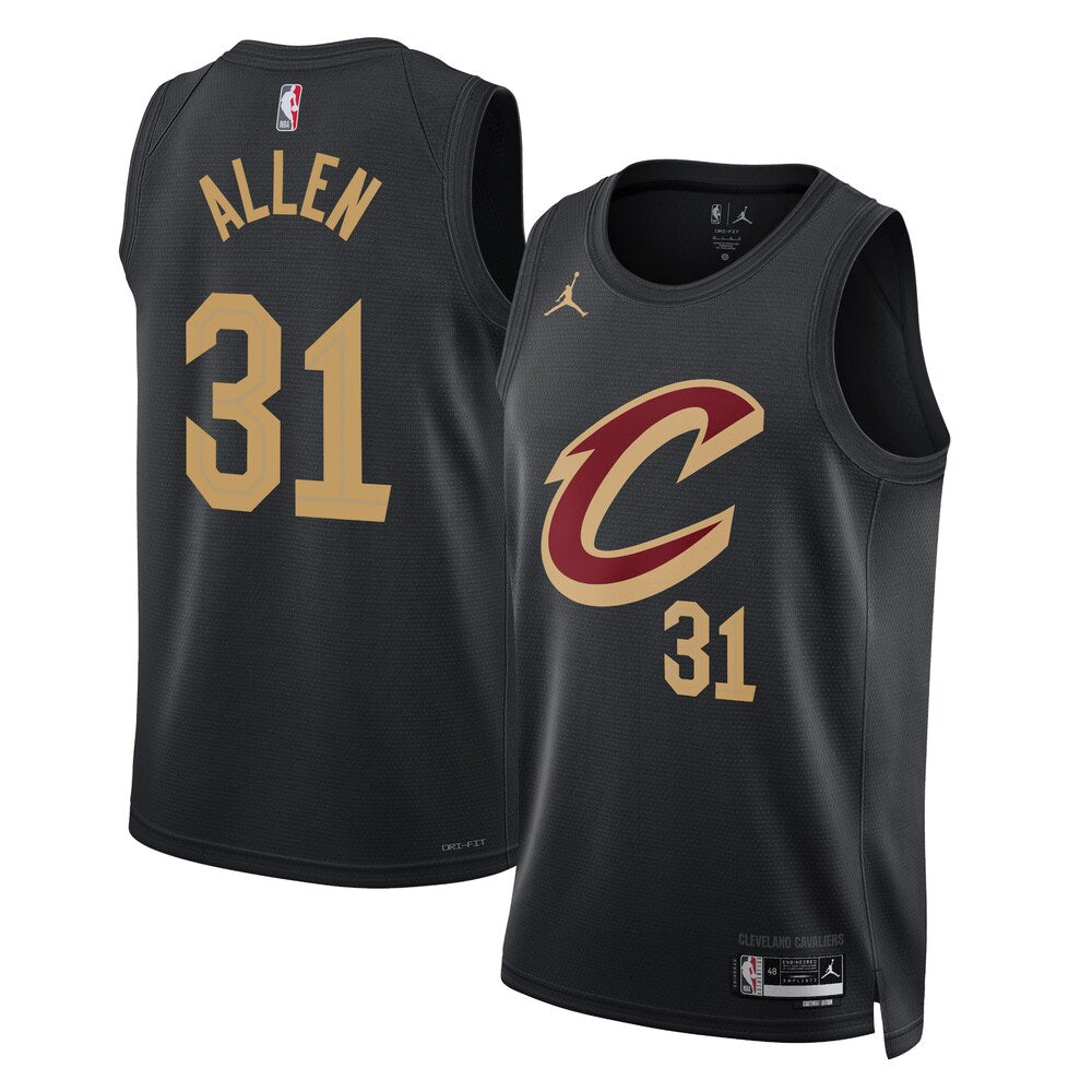 Cleveland Cavaliers Jordan Statement Edition Swingman Jersey Black Jarrett Allen Unisex stitched basketball jersey for game
