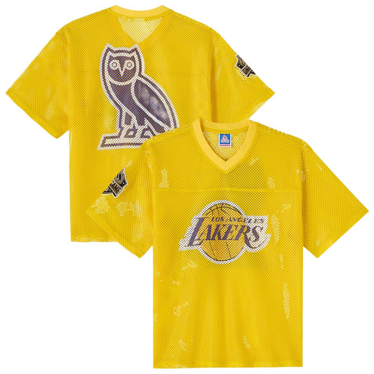 LAL X OVO Mesh Football Jersey - Mens RTJ Basketball 585