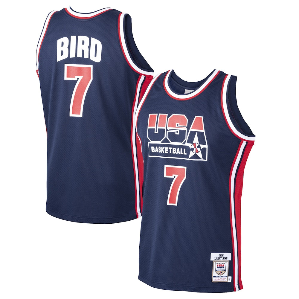 Larry Bird Navy Usa Basketball Home 1992 Dream Team Jersey stitched basketball jersey for game day fanwear