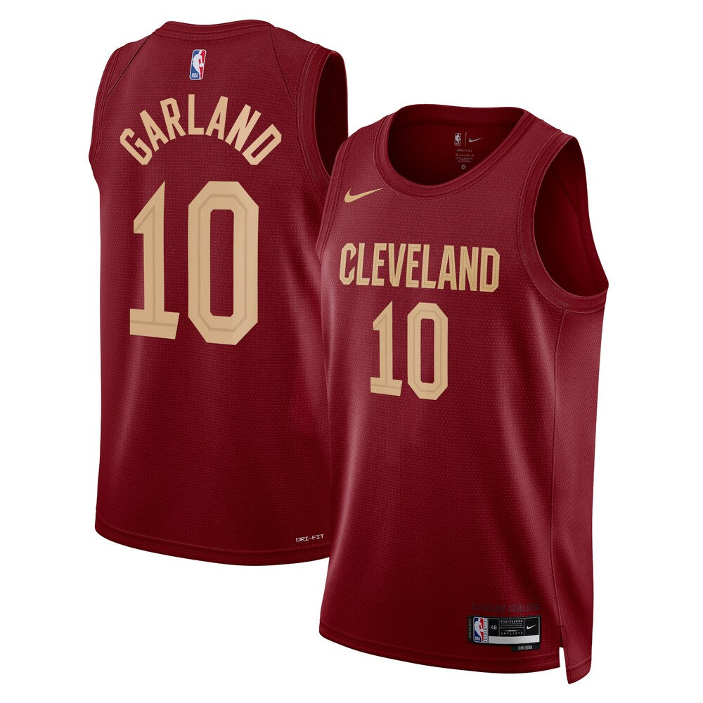 Cleveland Cavaliers Icon Edition Swingman Jersey Maroon Darius Garland Unisex stitched basketball jersey for game day fanwear