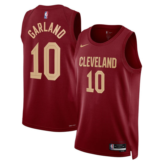 Cleveland Cavaliers Icon Edition Swingman Jersey Maroon Darius Garland Unisex stitched basketball jersey for game day fanwear