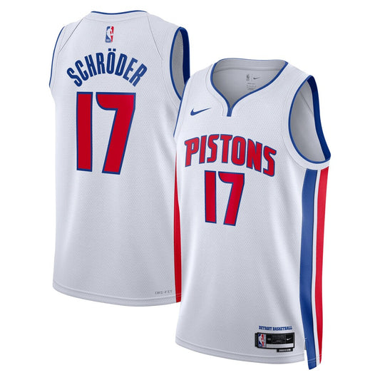 DET Association Swingman Jersey - Custom - Unisex - Dennis Schr�der 17 RTJ Basketball 699