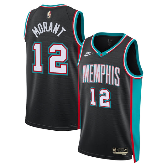 MEM Classic Edition Jersey - Black - Ja Morant - Unisex RTJ Basketball 674