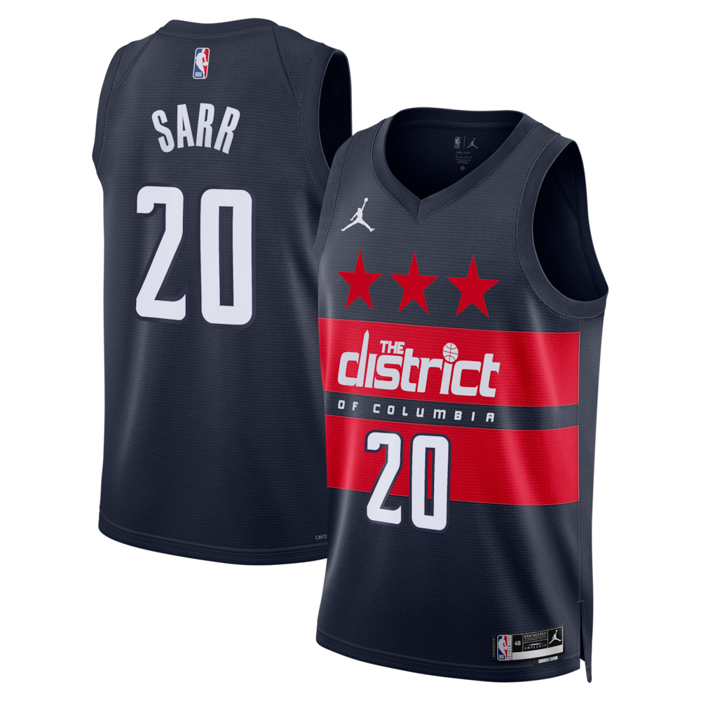WAS Jordan Statement Edition Swingman Jersey - Navy - Alex Sarr - Mens RTJ Basketball 628