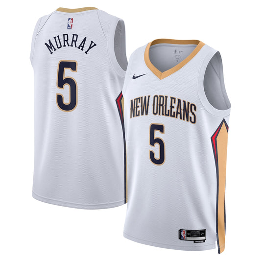 NOP Association Edition Swingman Jersey - White - Dejounte Murray - Unisex RTJ Basketball 632