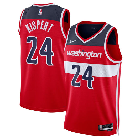 WAS Icon Edition Swingman Jersey - Red - Corey Kispert - Unisex RTJ Basketball 694