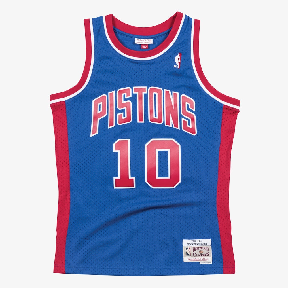 Detroit Pistons Swingman Jersey Road Dennis Rodman 1988 89 stitched basketball jersey for game day fanwear