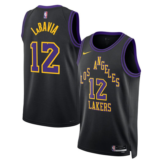 LAL 2025/26 City Edition Swingman Jersey - Black - Jake LaRavia - Unisex RTJ Basketball 646