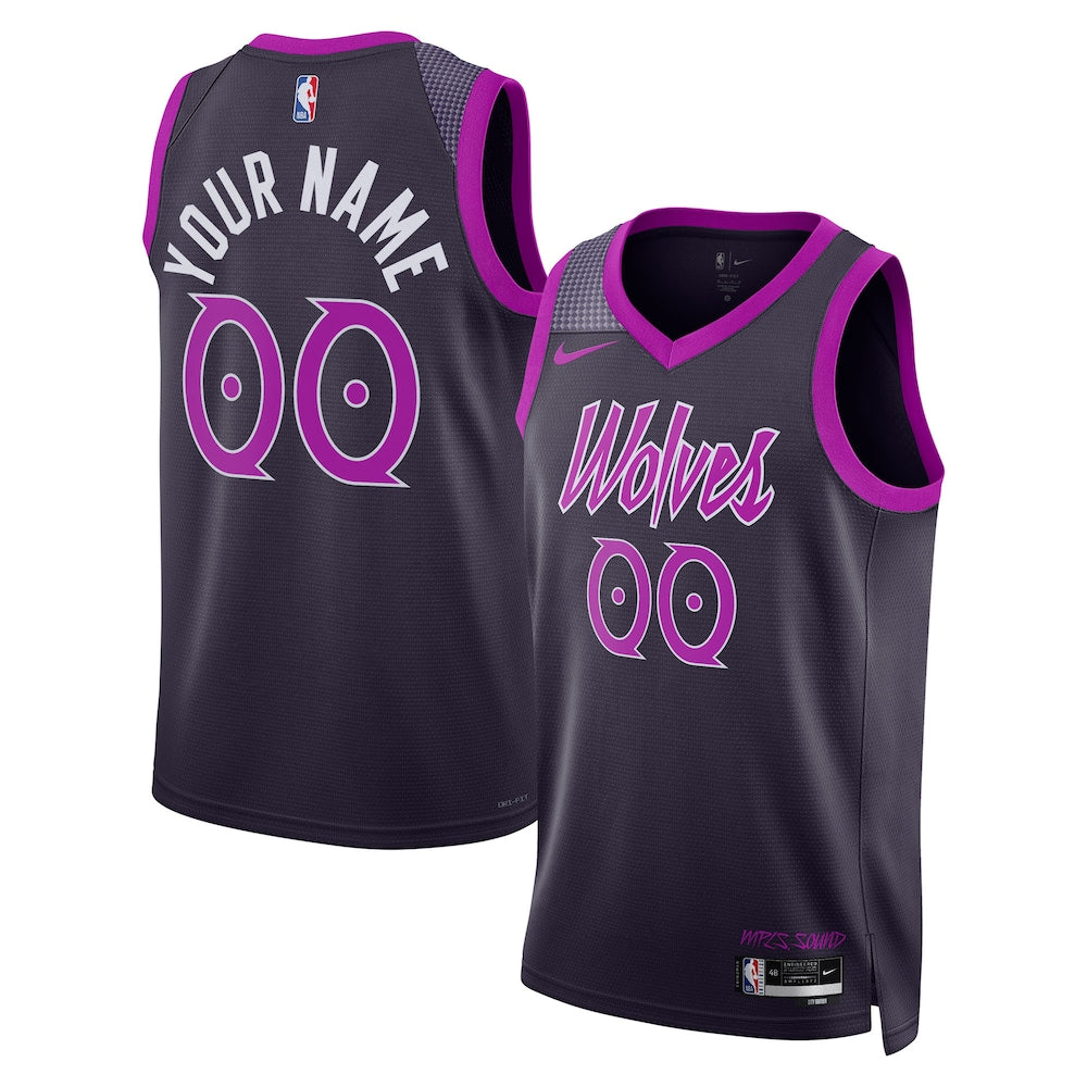 Minnesota Timberwolves 2025-26 City Edition Swingman Jersey Custom Unisex stitched basketball jersey for game day fanwear