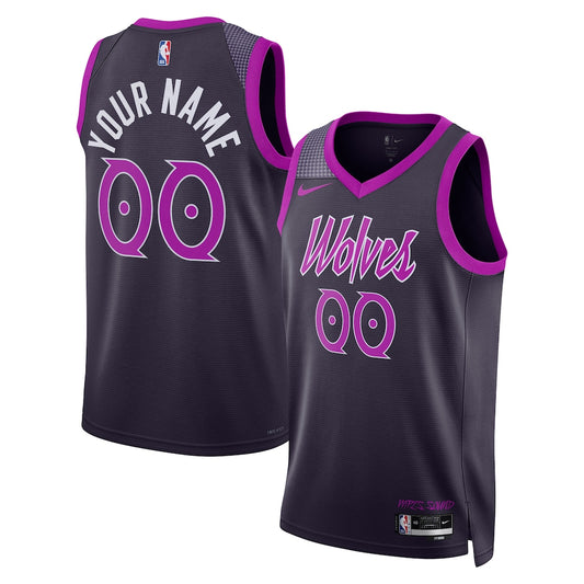 MIN 2025/26 City Edition Swingman Jersey - Custom - Unisex RTJ Basketball 746