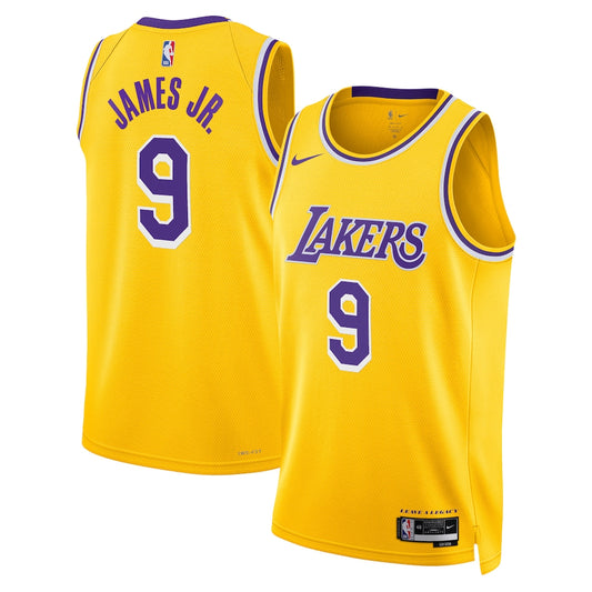 LAL Icon Swingman Jersey - Gold - Bronny James - Unisex RTJ Basketball 631