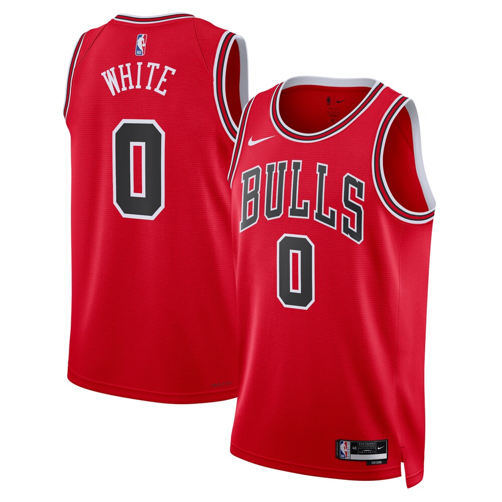 Chicago Bulls Icon Edition Swingman Jersey Red Coby White Unisex stitched basketball jersey for game day fanwear