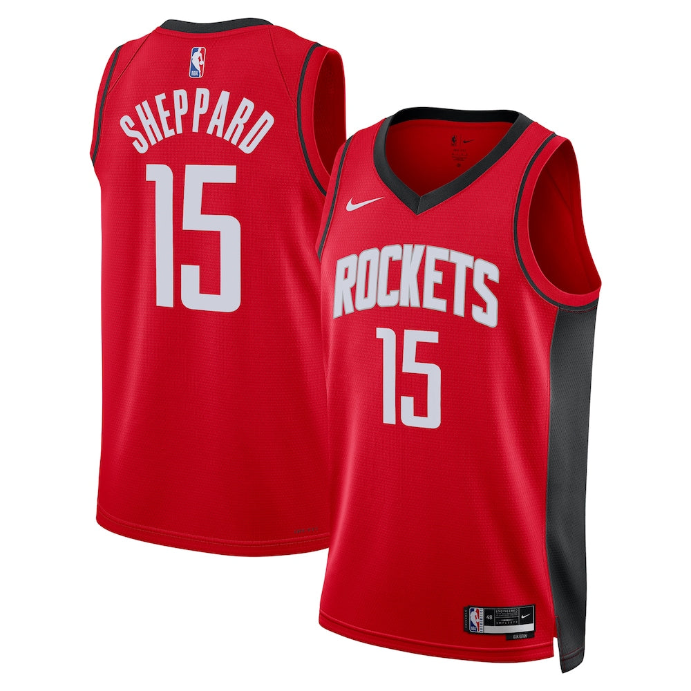 Houston Rockets Icon Swingman Jersey Red Reed Sheppard Unisex stitched basketball jersey for game day fanwear