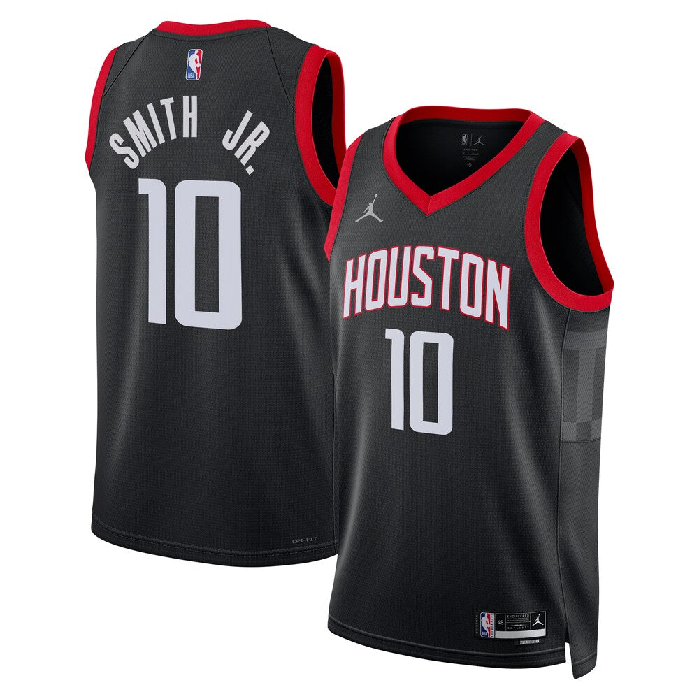 Houston Rockets Jordan Statement Edition Swingman Jersey Black Jabari Smith Jr Unisex stitched basketball jersey for game