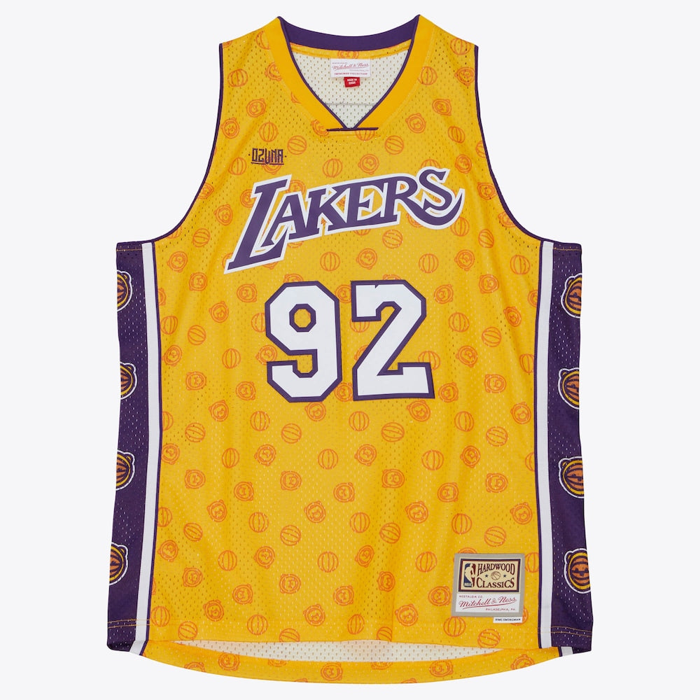 Los Angeles Lakers X Ozuna Swingman Jersey stitched basketball jersey for game day fanwear