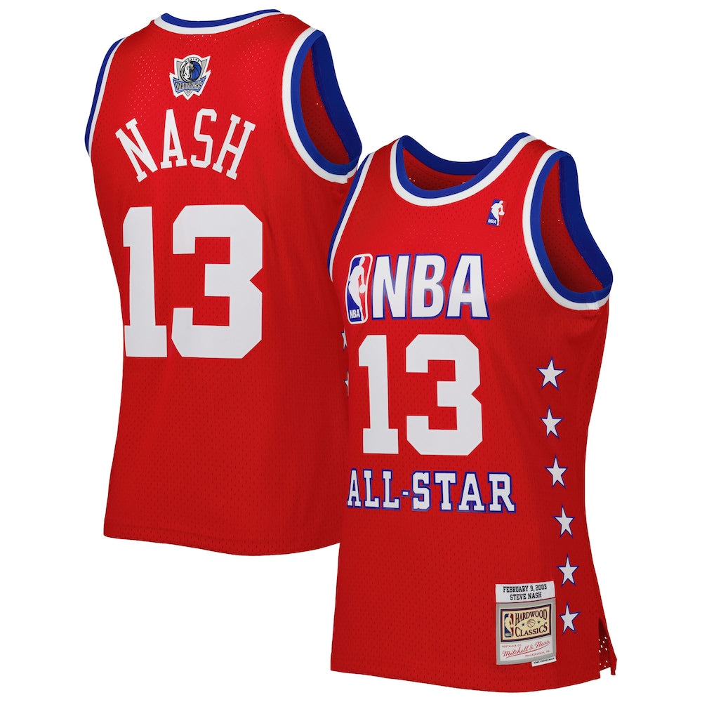 Steve Nash Red Western Conference 2003 All Star Game Swingman Jersey stitched sports jersey for game day fanwear