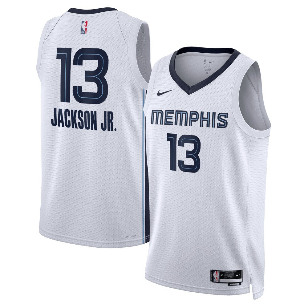 Memphis Grizzlies Association Edition Swingman Jersey White Jaren Jackson Jr Unisex stitched basketball jersey for game day