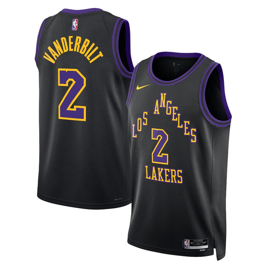LAL 2025/26 City Edition Swingman Jersey - Black - Jarred Vanderbilt - Unisex RTJ Basketball 645