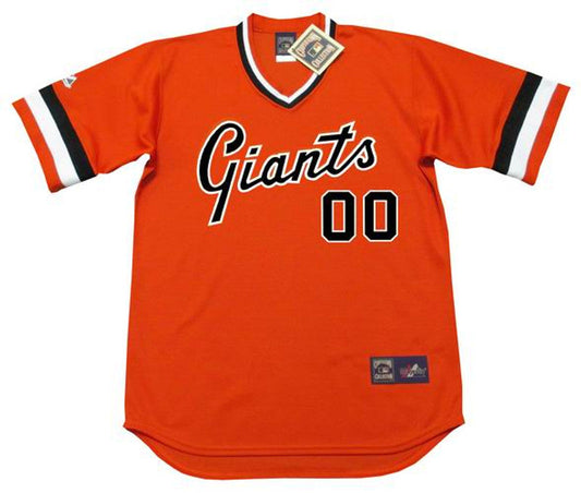 San Francisco Giants 1980s Cooperstown Name Number MLB jersey front view