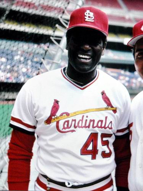 Bob Gibson St Louis Cardinals 1974 Cooperstown Throwback Home Stitched Jersey jersey front view
