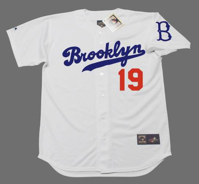 Jim Gilliam Brooklyn Dodgers Cooperstown Throwback Baseball Jersey jersey front view
