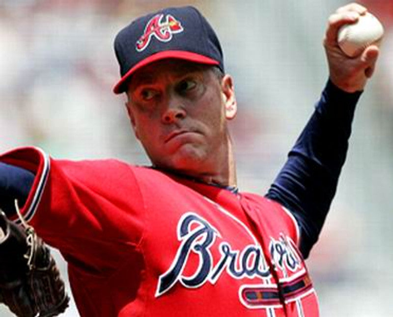 Atlanta Braves Tom Glavine MLB jersey front view