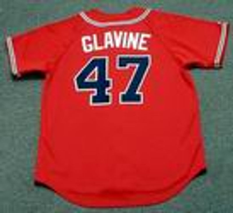 Atlanta Braves Tom Glavine MLB jersey front view