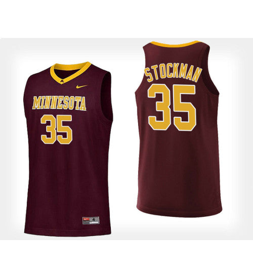 Minnesota Golden Gophers 35 Matz Stockman Maroon Home College Basketball Jersey | Stitched Jersey RTJS 8412