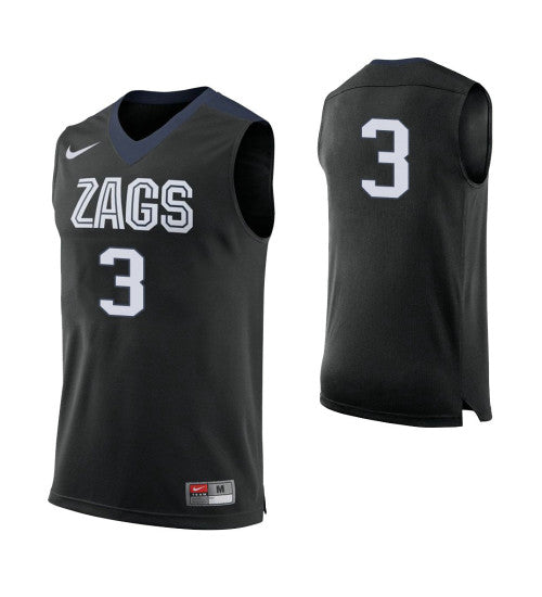 Gonzaga Bulldogs 3 Filip Petrusev College Basketball Jersey Black | Stitched Jersey RTJS 4340