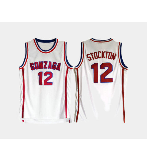 Gonzaga Bulldogs 12 Oscar Robertson White Home College Basketball Jersey stitched retro jersey