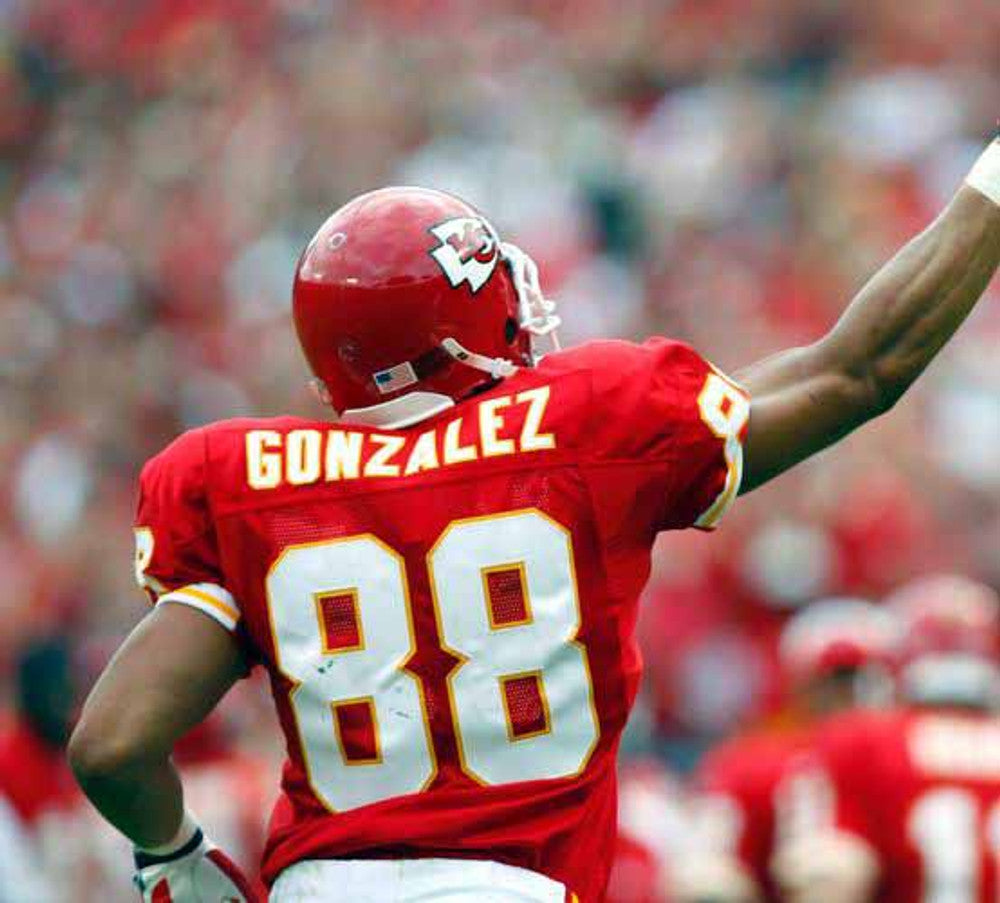 Kansas City Chiefs Tony Gonzalez NFL jersey front view