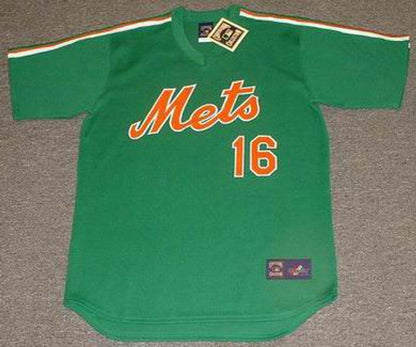 New York Mets Dwight Gooden Cooperstown St Pattys MLB jersey front view