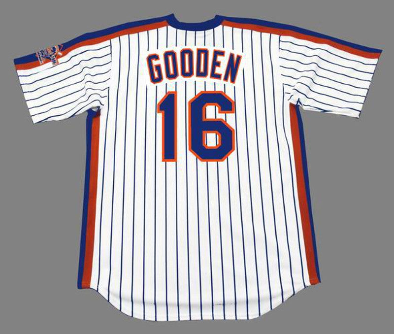 New York Mets Dwight Gooden Cooperstown MLB jersey front view