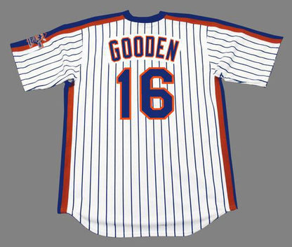 New York Mets Dwight Gooden Cooperstown MLB jersey front view