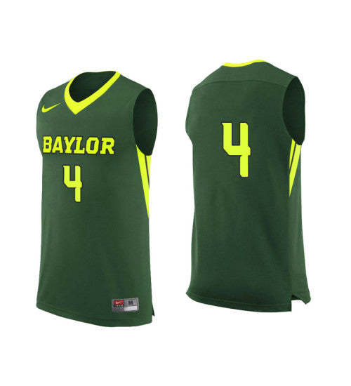Baylor Bears 4 Mario Kegler College Basketball Jersey Green stitched basketball jersey for game day fanwear