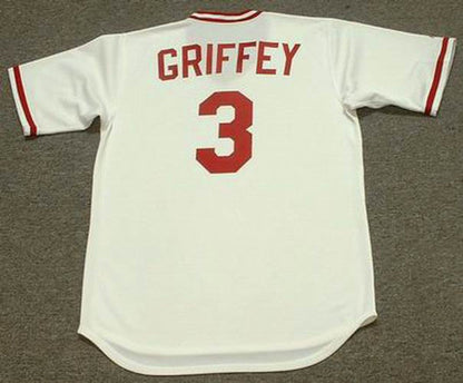 Cincinnati Reds Ken Griffey Jr 1970s MLB jersey front view