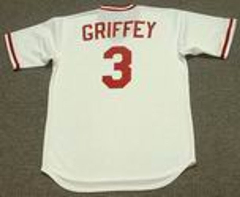 Cincinnati Reds Ken Griffey Jr 1970s MLB jersey front view