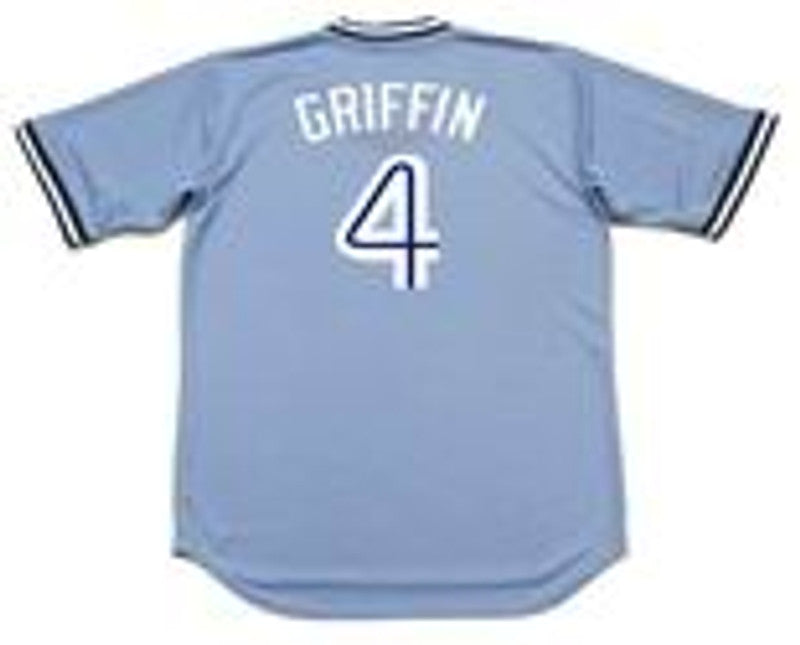 Toronto Blue Jays Alfredo Griffin Cooperstown MLB jersey front view