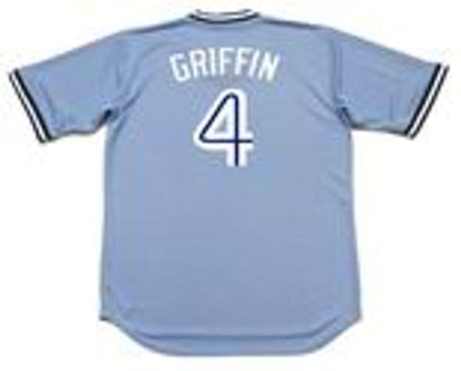 Toronto Blue Jays Alfredo Griffin Cooperstown MLB jersey front view