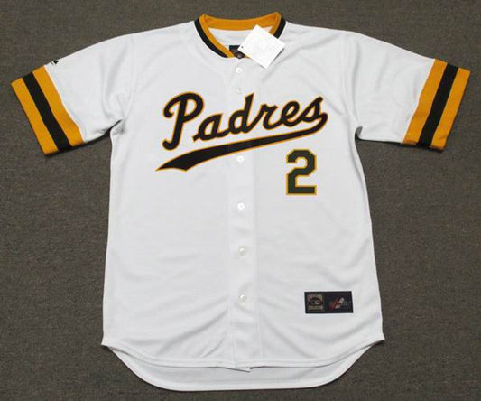San Diego Padres Johnny Grubb Cooperstown MLB jersey front view