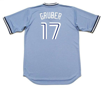 Toronto Blue Jays Gruber Cooperstown MLB jersey front view