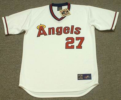 Vladimir Guerrero California Angels Cooperstown Throwback Baseball Jersey jersey front view