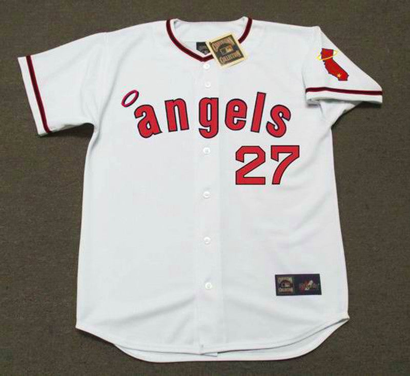 Vladimir Guerrero California Angels 1970S Cooperstown Baseball Stitched Jersey jersey front view