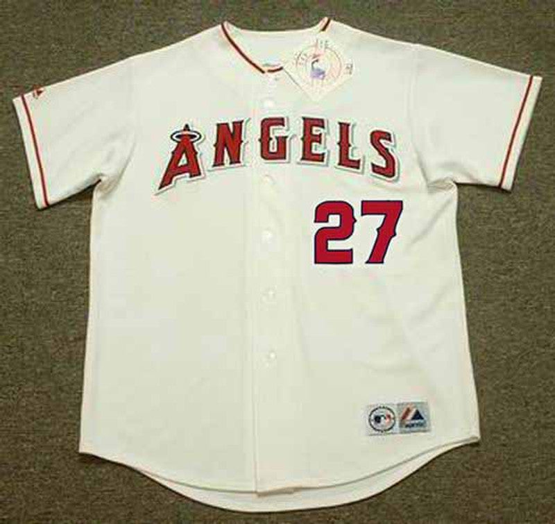 Vladimir Guerrero Anaheim Angels 2004 Home Throwback Baseball Jersey jersey front view